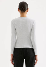 Nude Lucy Grey Organic Cotton Rib LS Tee