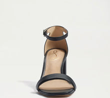 Sam Edelman Daniella Black Heel Sandal in Black Leather