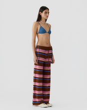 Guest In Residence Palazzo Pant in Burnt Sienna Combo