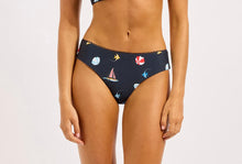 Seafolly Beach Club Square Neck Tank Bra Retro Pant Bikini in Navy