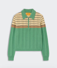 Guest In Residence Cashmere Track Polo in Highland Combo