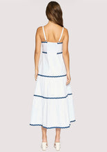 Lost + Wonder Luciana Maxi Dress in White/Navy