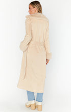 Show Me Your Mumu Penny Lane Beige Faux Suede Coat