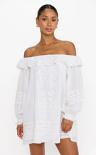 Show Me Your Mumu Meadow Mini Dress in Cream Voile Trim