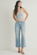 Just Black Denim Light Wash Mid Rise Slim Wide Leg