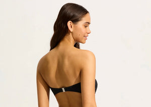 Seafolly Black Bandeau Twist Bikini