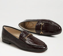 Sam Edelman Loraine Bit Loafer in Amaro Brown Croco Leather