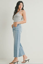 Just Black Denim Light Wash Mid Rise Slim Wide Leg