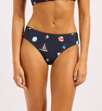 Seafolly Beach Club Square Neck Tank Bra Retro Pant Bikini in Navy