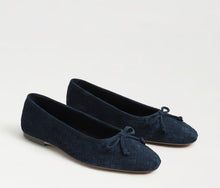 Sam Edelman Ruthie Woven Ballet Flat in Oasis Navy Suede
