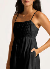 Seafolly Piped Black Maxi Dress