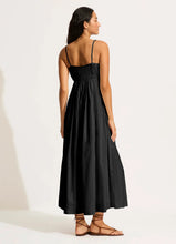 Seafolly Piped Black Maxi Dress