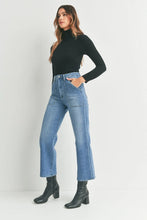 Just Black Denim Medium Wash Cargo Pocket High Rise Jean