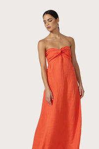 Lusana Melody Linen Maxi Dress