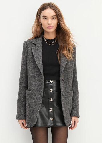 Favorite Daughter Grey Twill Cheshire Coat