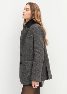 Favorite Daughter Grey Twill Cheshire Coat