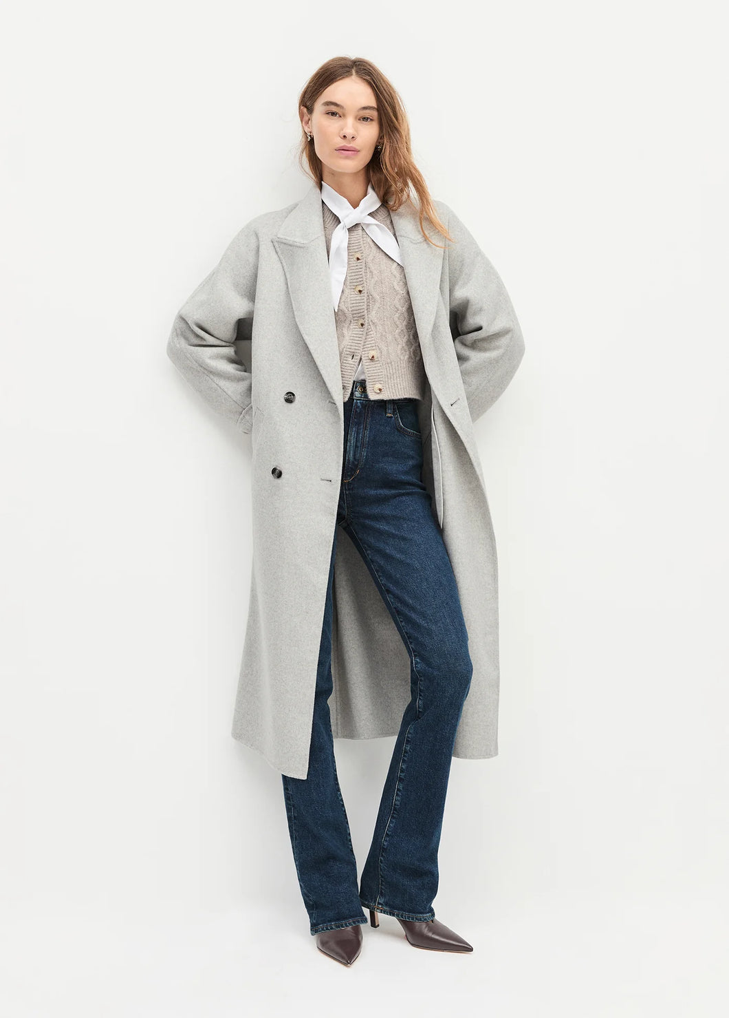 Favorite Daughter Light Grey Luca Coat