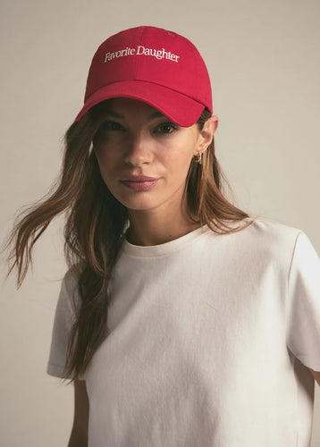 Favorite Daughter Red Classic Logo Baseball Hat