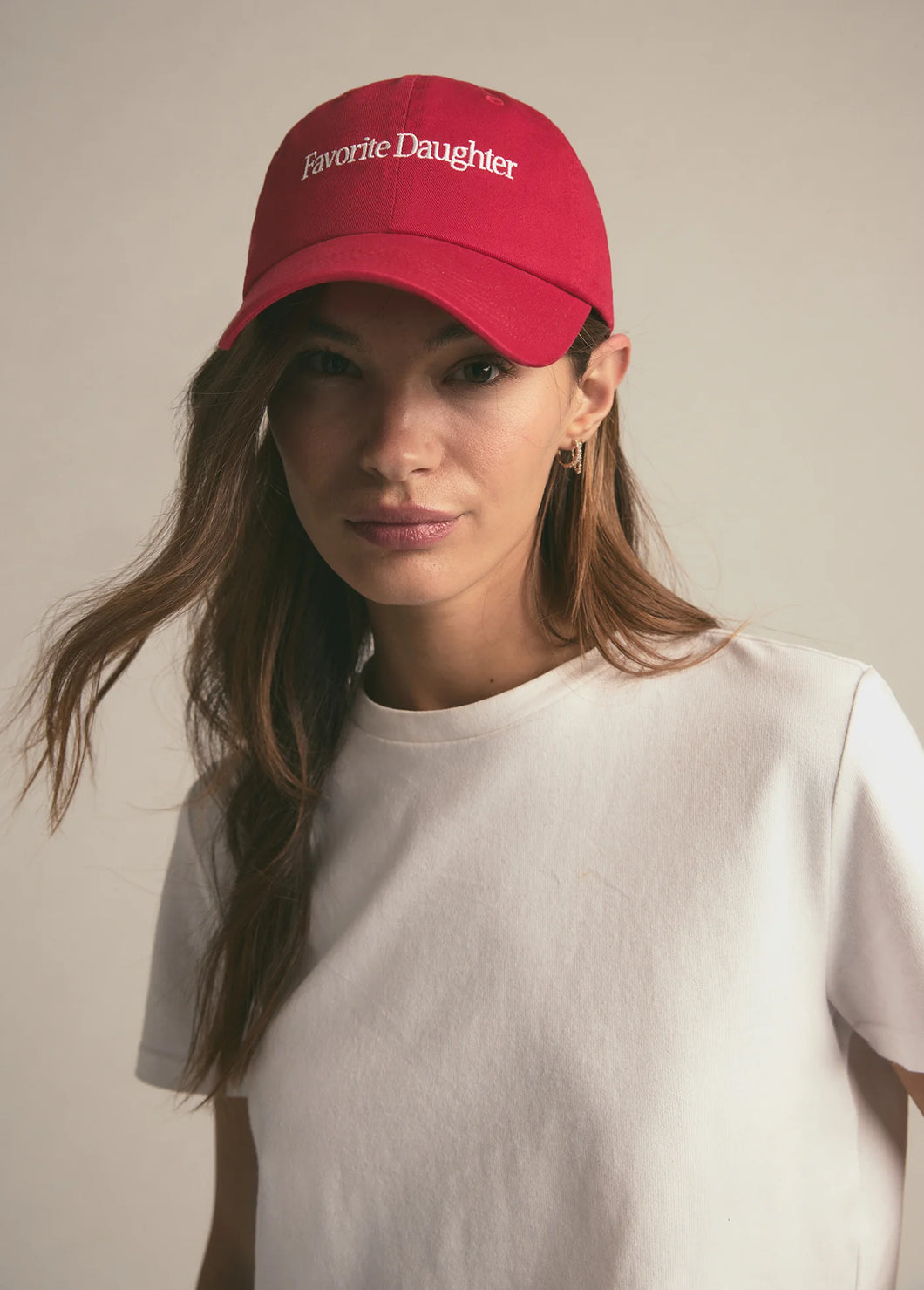 Favorite Daughter Red Classic Logo Baseball Hat