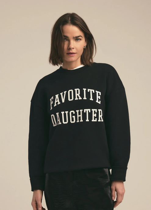 Favorite Daughter Black Collegiate Sweatshirt