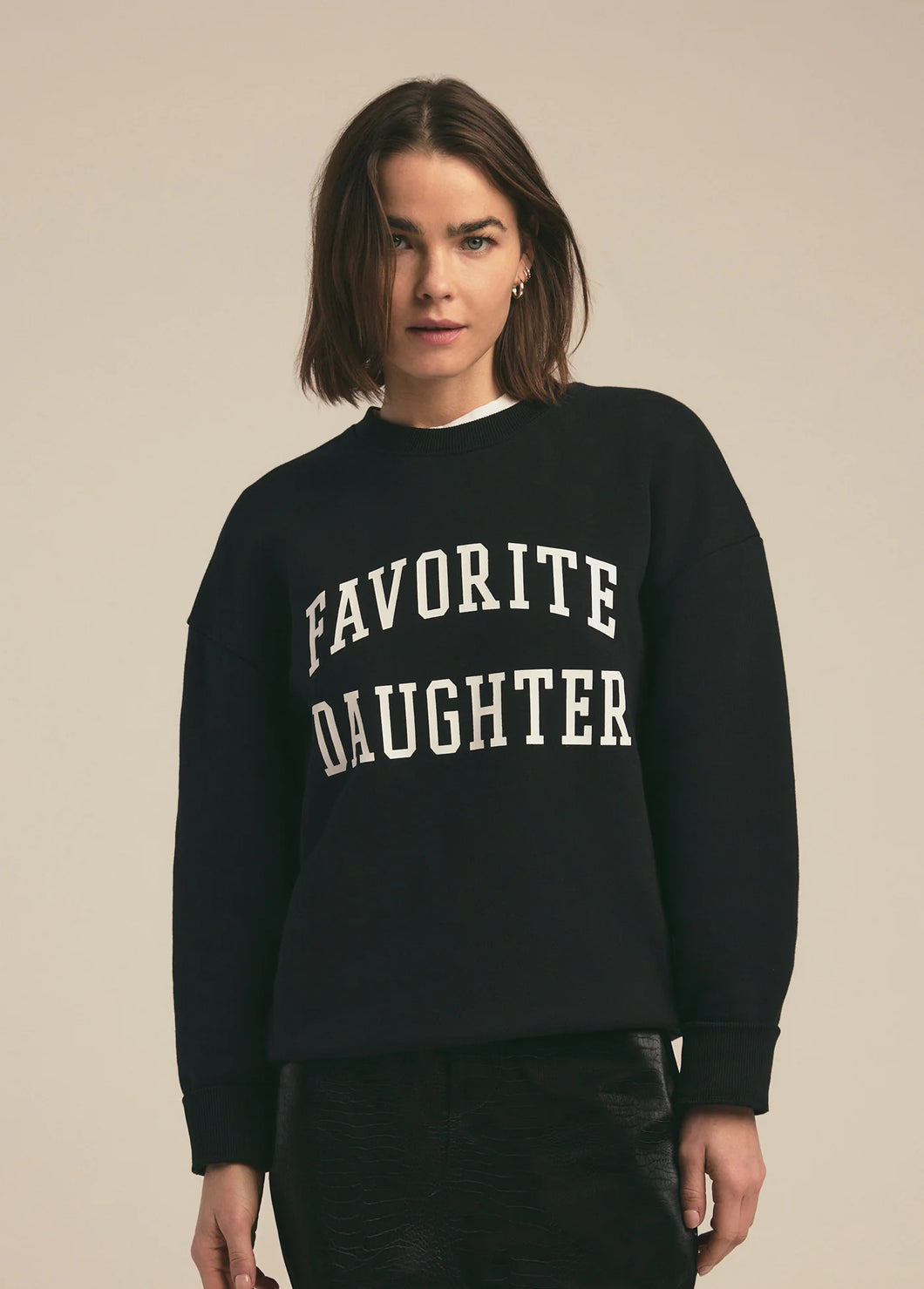 Favorite Daughter Black Collegiate Sweatshirt