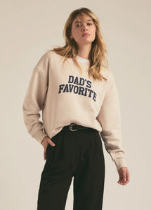 Favorite Daughter Heather Oatmeal Dad’s Favorite Sweatshirt