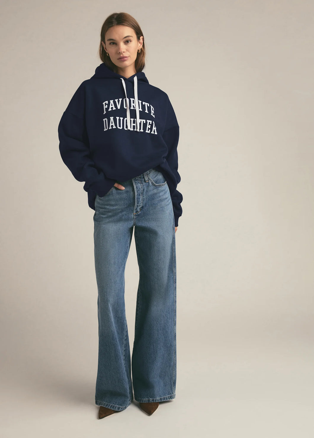 Favorite Daughter Navy Collegiate Hoodie