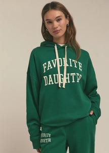 Favorite Daughter Emerald Green Collegiate Hoodie