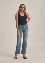 Favorite Daughter Navy Ribbed Henley Tank