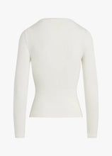 Favorite Daughter White Henley Ribbed Long Sleeve