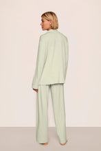 Eberjey Gisele Mint Cream Long PJ Set