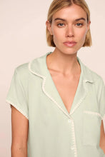 Eberjey Frida Whipstitch Mint Cream Shortie PJ Set