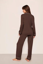 Eberjey Gisele Chocolate Long PJ Set
