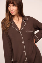 Eberjey Gisele Chocolate Long PJ Set