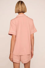 Eberjey Gisele Velvet Pink Relaxed Short PJ Set