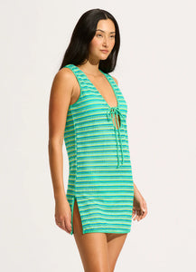 Seafolly Calypso Blue Green Mini Cover Up