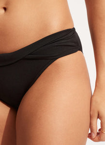Seafolly Black Bandeau Twist Bikini