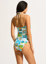 Seafolly Sunset Turquoise Bandeau One Piece
