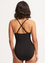 Seafolly Black Twist Halter One Piece