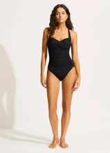 Seafolly Black Twist Halter One Piece