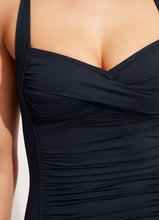 Seafolly True Navy Twist Halter One Piece