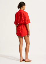 Seafolly Flame Red Playsuit Romper