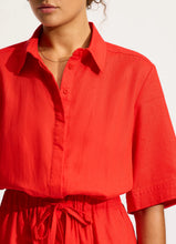 Seafolly Flame Red Playsuit Romper