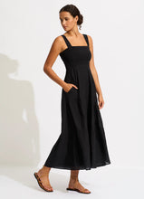 Seafolly Black Beach House Midi Dress