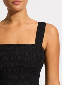 Seafolly Black Beach House Midi Dress