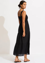 Seafolly Black Beach House Midi Dress