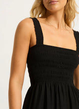 Seafolly Black Beach House Midi Dress