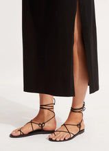 Seafolly Jersey Knit Black One Shoulder Midi Dress