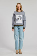 Flat White Schnauzer Grey Pullover Sweater