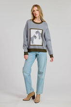 Flat White Schnauzer Grey Pullover Sweater